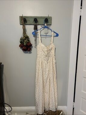 Pink Flower Maxi Dress